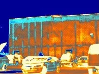 masonry wall - thermal image