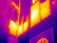 Insulation Defects shown by Infrared imaging insulation defects - thermal image