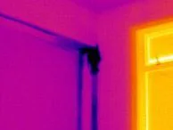 interior wall - thermal image